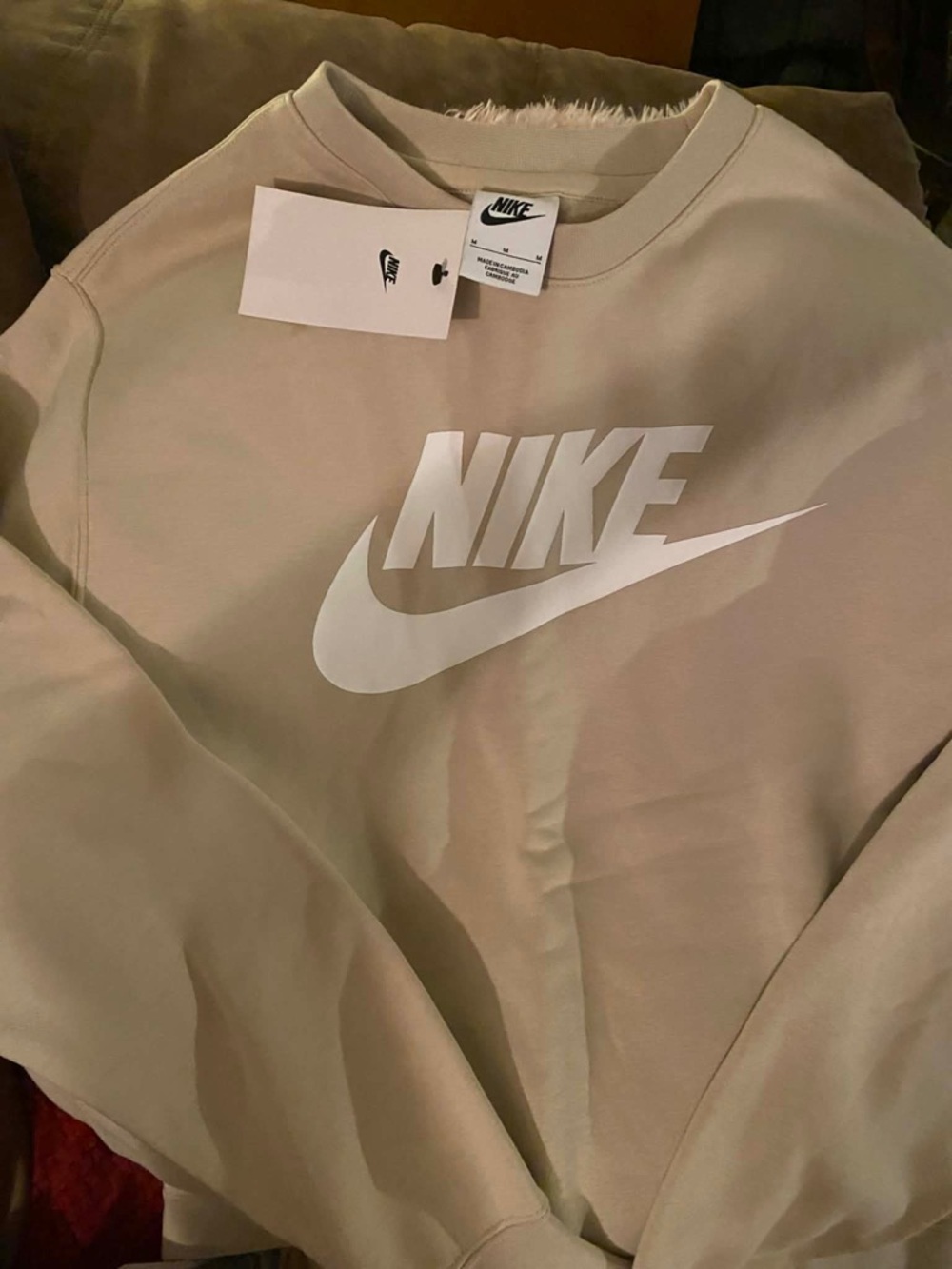 Nike Crewneck Sweatshirt in Beige